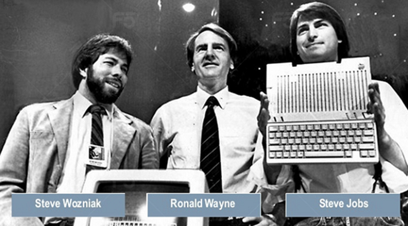 Blog Nha Sau Bo ba Steve Jobs Steve Wozniak Ronald Wayne