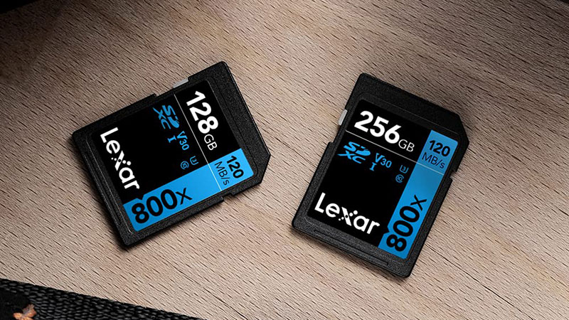 Thẻ SD Lexar 800X Blue Series được kiểm tra nghiêm ngặt